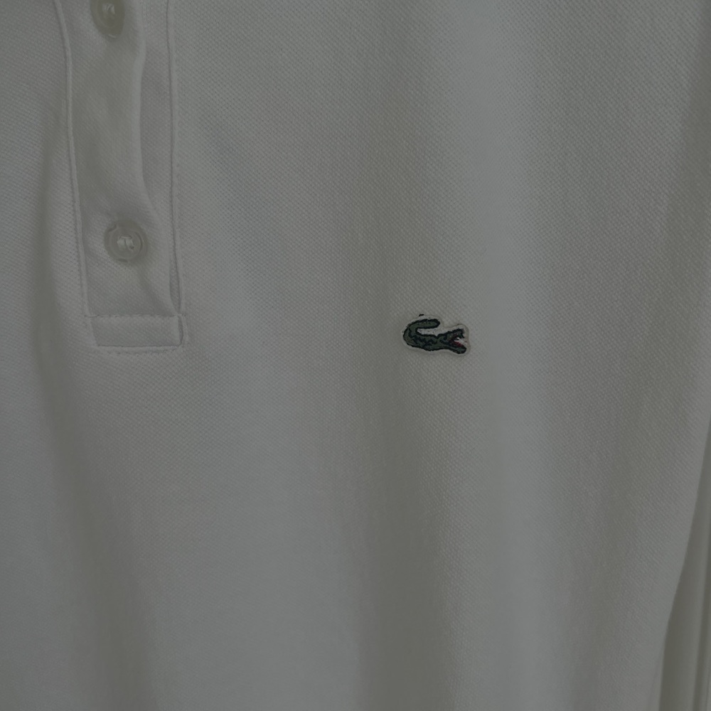 White shirt sleeve Lacoste polo dress - Picture 2 of 5
